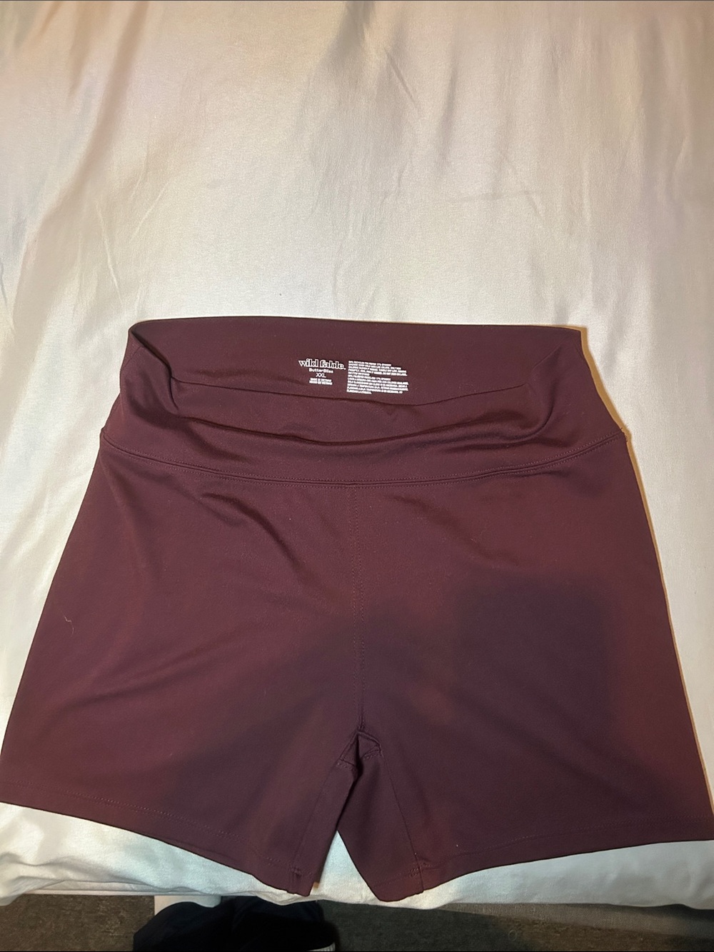 wild fable Women's High-Rise Wine Bike Shorts